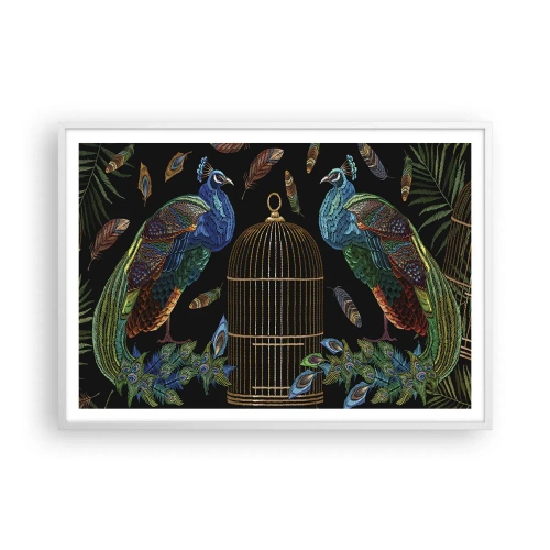 Plagát v bielom ráme - V kráľovskom rúchu - 100x70 cm