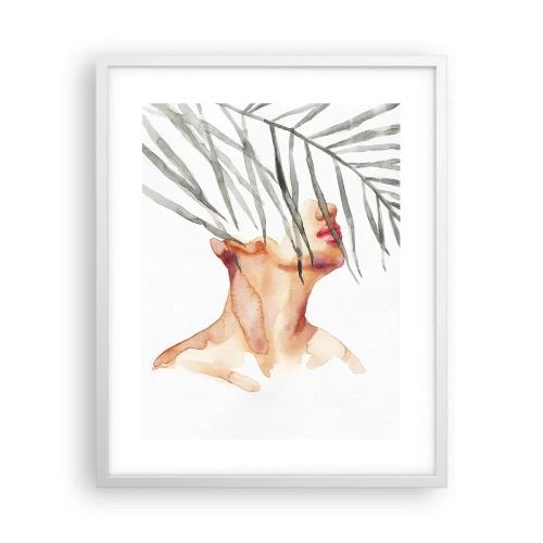 Plagát v bielom ráme - Vnímať tep trópov - 40x50 cm