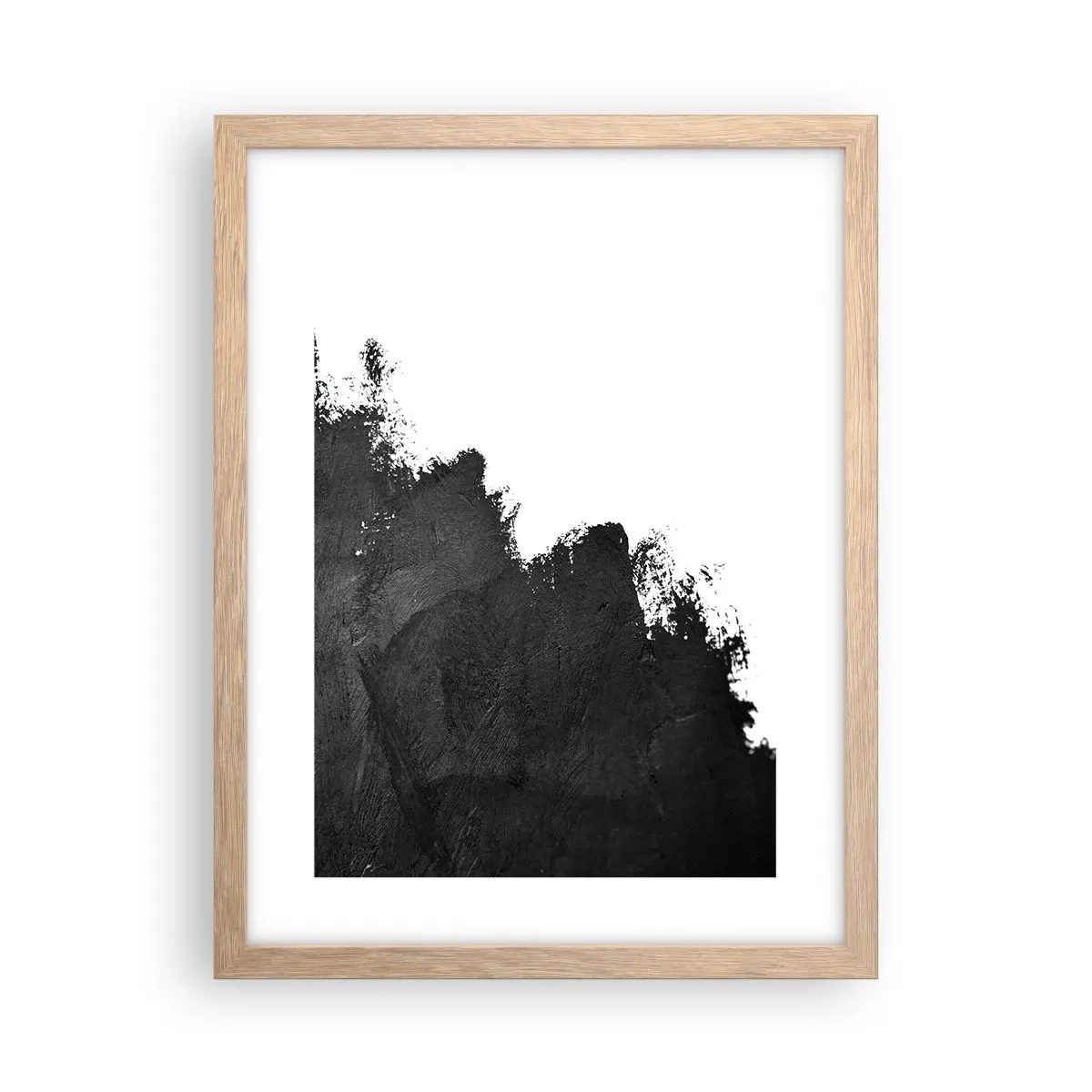 Plagát v ráme zo svetlého duba - Živly: zem - 30x40 cm