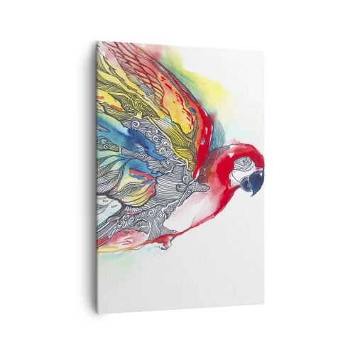 Obraz na plátne - Ži farebne - 70x100 cm