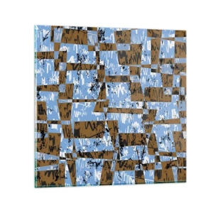 Obraz na skle - Neľudová vystrihovačka - 60x60 cm