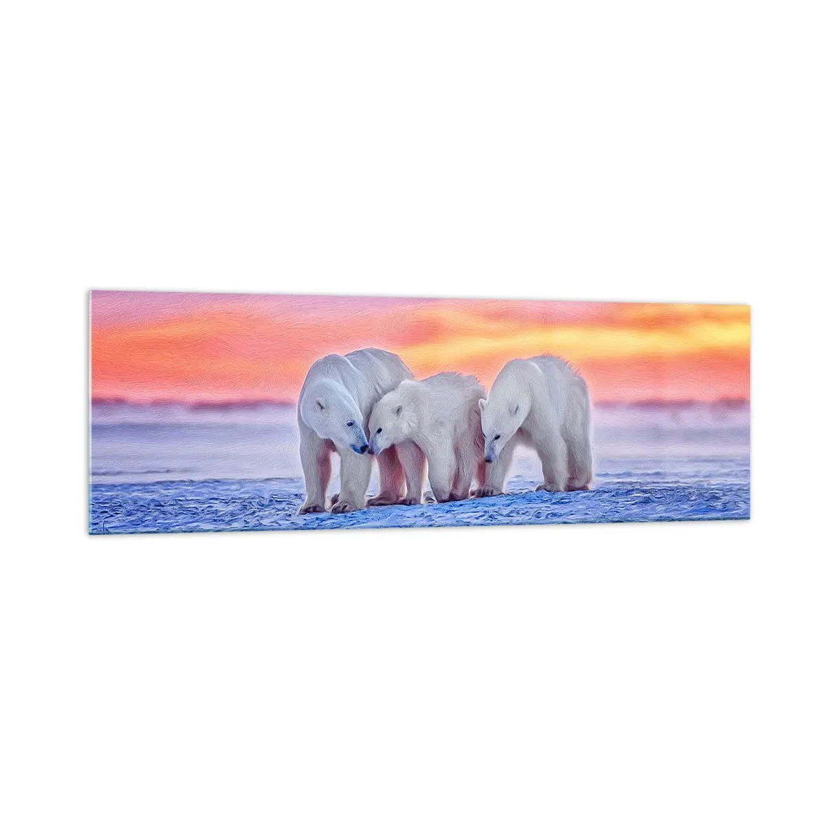 Obraz na skle - Stačí rodinné teplo - 160x50 cm