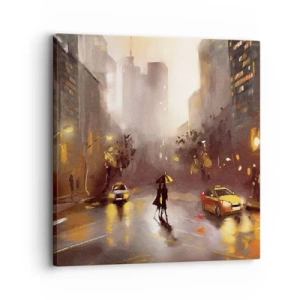 Obraz na plátne - Vo svetlách New Yorku - 30x30 cm