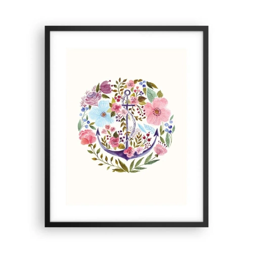 Plagát v čiernom ráme - Námorníkov krásny sen - 40x50 cm