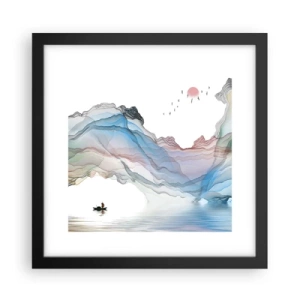 Plagát v čiernom ráme - Ku krištáľovým horám - 30x30 cm