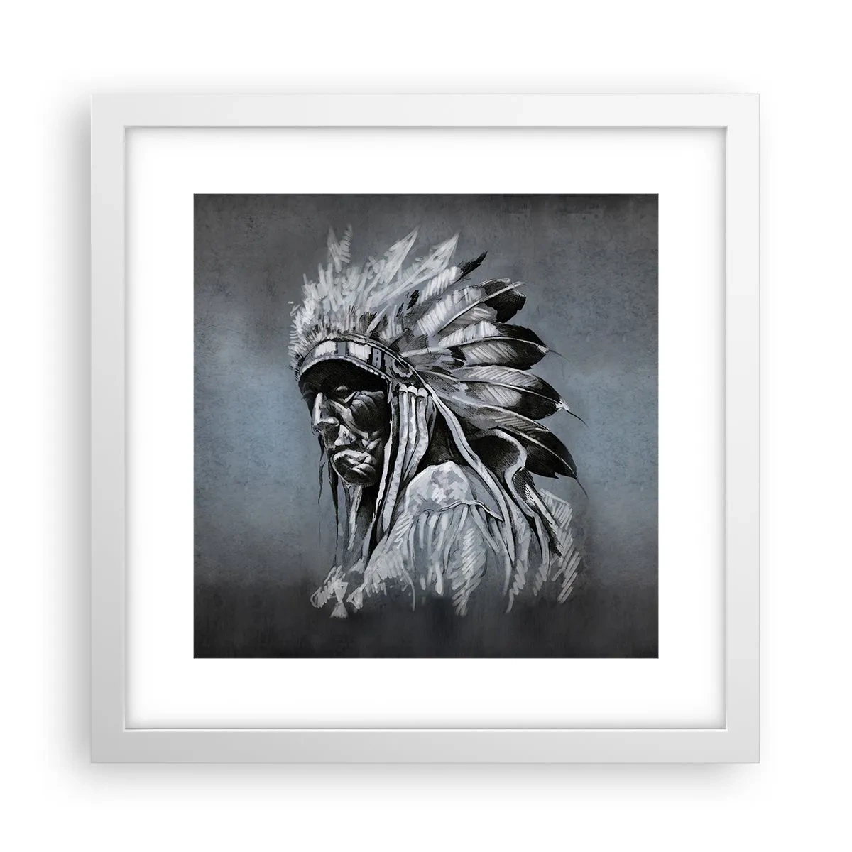 Plagát v bielom ráme - Návrat k základom - 30x30 cm