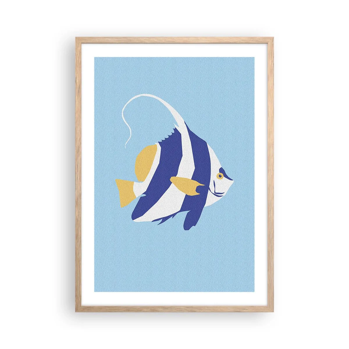 Plagát v ráme zo svetlého duba - Miss tropických vôd - 50x70 cm