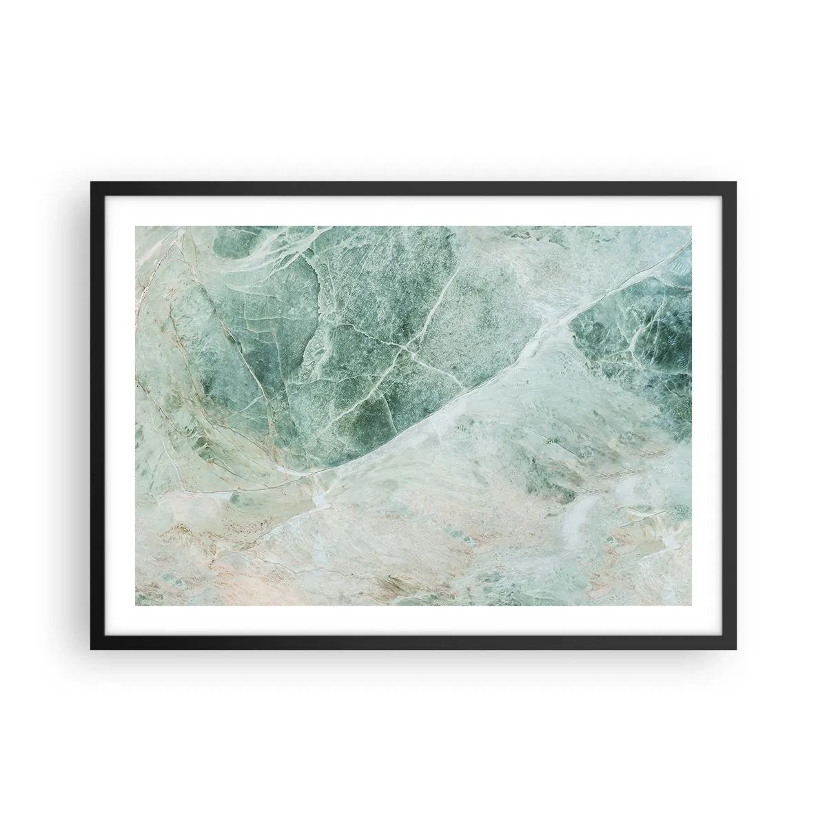 Plagát v čiernom ráme - Vznešený chlad kameňa - 70x50 cm