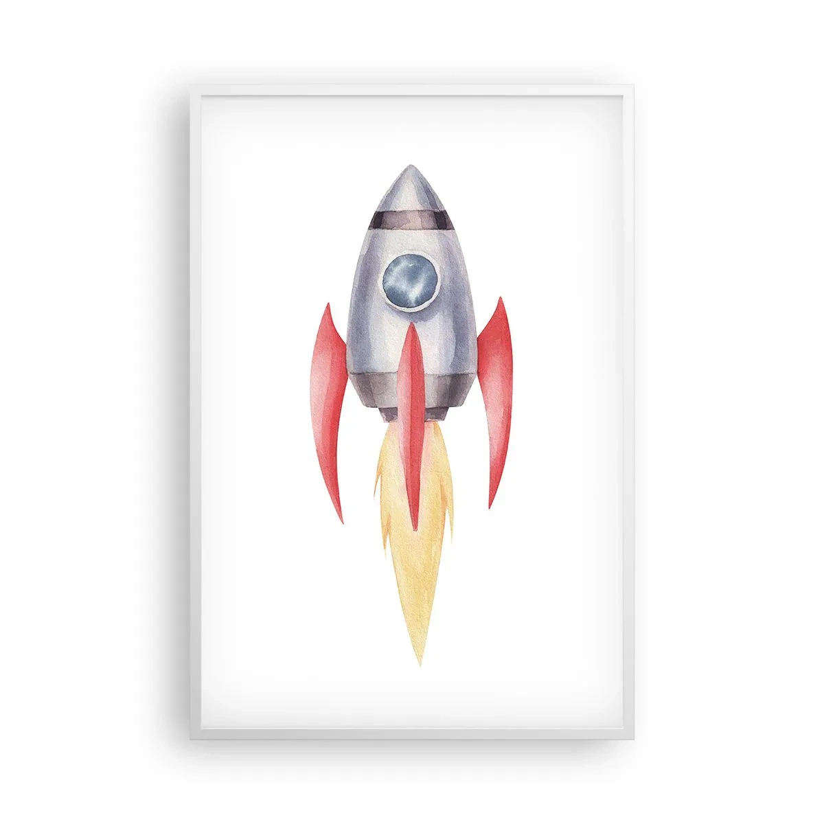 Plagát v bielom ráme - Vyššie, rýchlejšie, ďalej - 61x91 cm