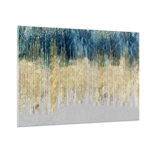 Obraz na skle - Pozlátená hranica - 100x70 cm