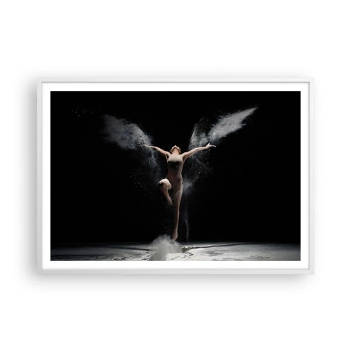 Plagát v bielom ráme - Elfovia existujú - 100x70 cm