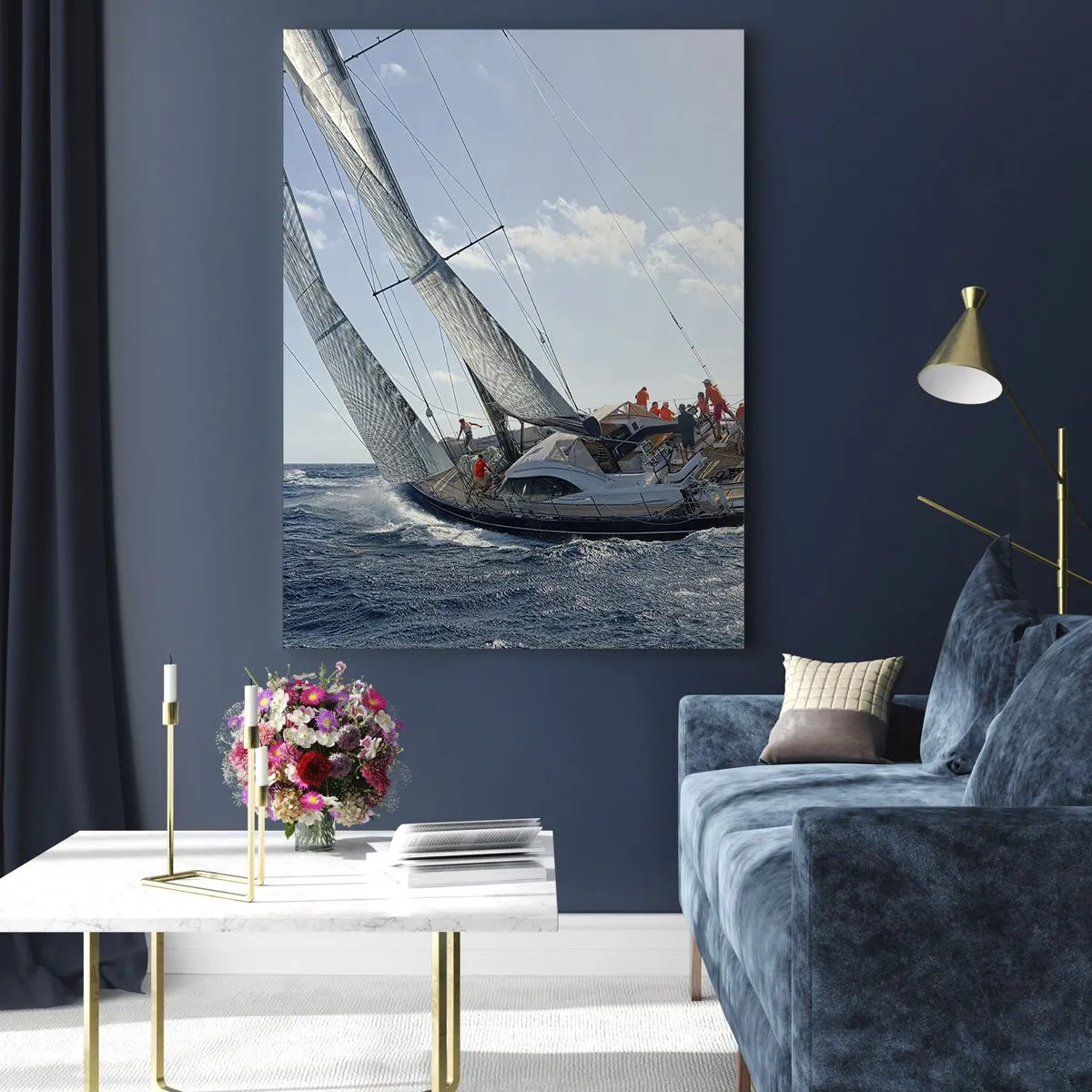 Obraz na skle - Nech zvíťazí lepší - 70x100 cm