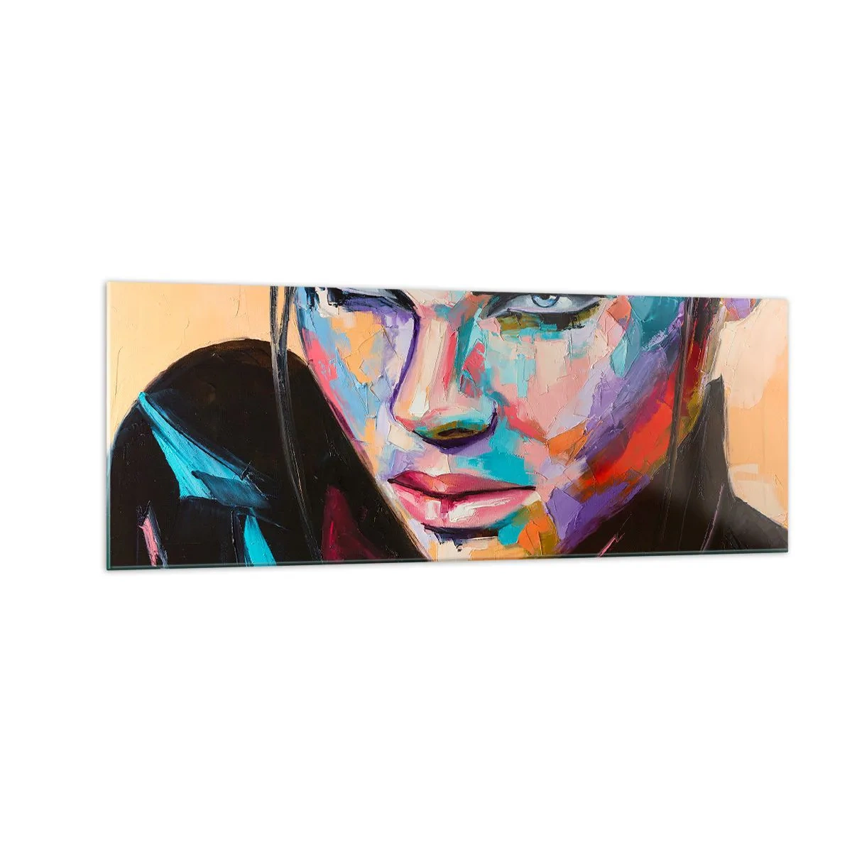Obraz na skle - Divokosť v srdci - 140x50 cm