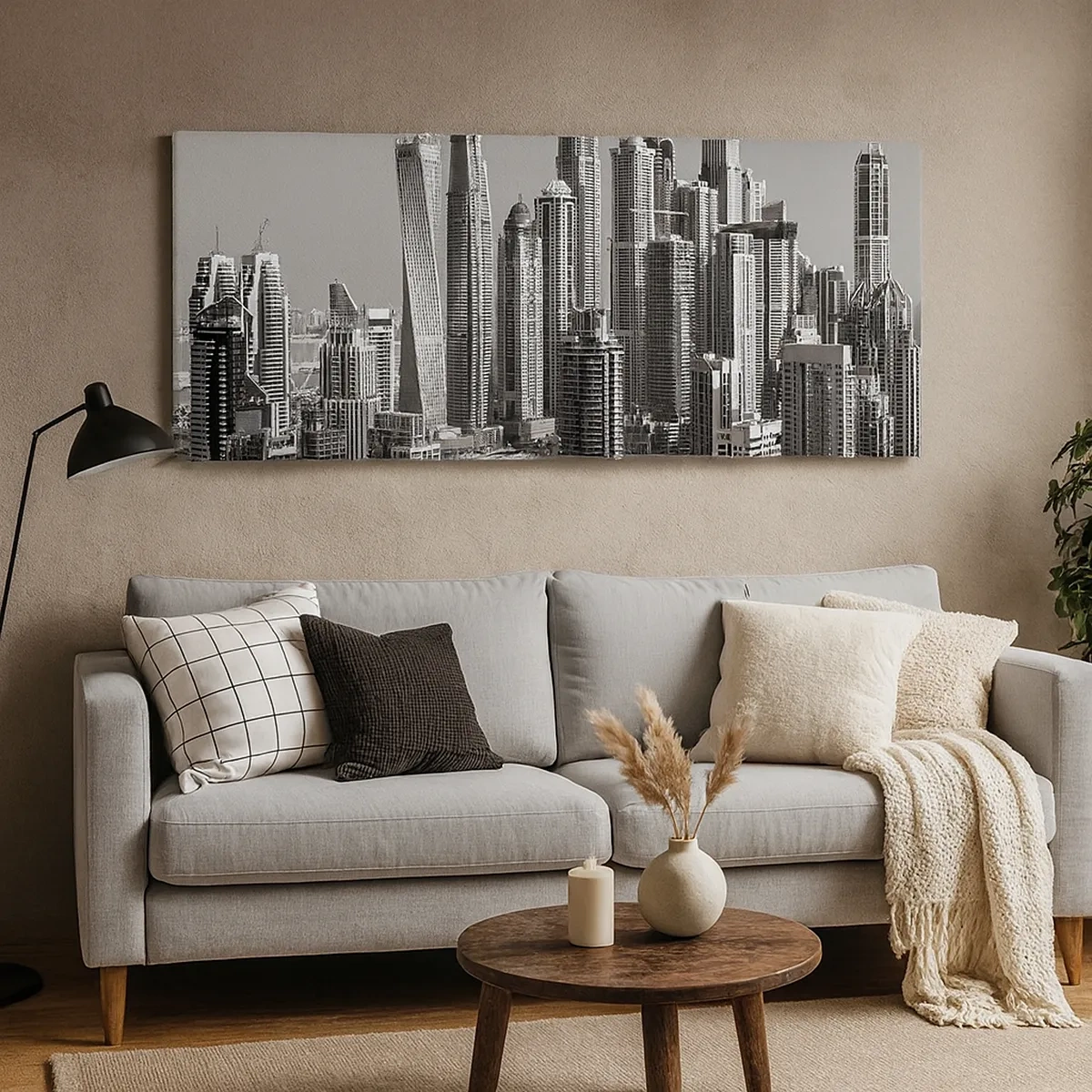 Obraz na plátne - Mesto nad púšťou - 30x30 cm