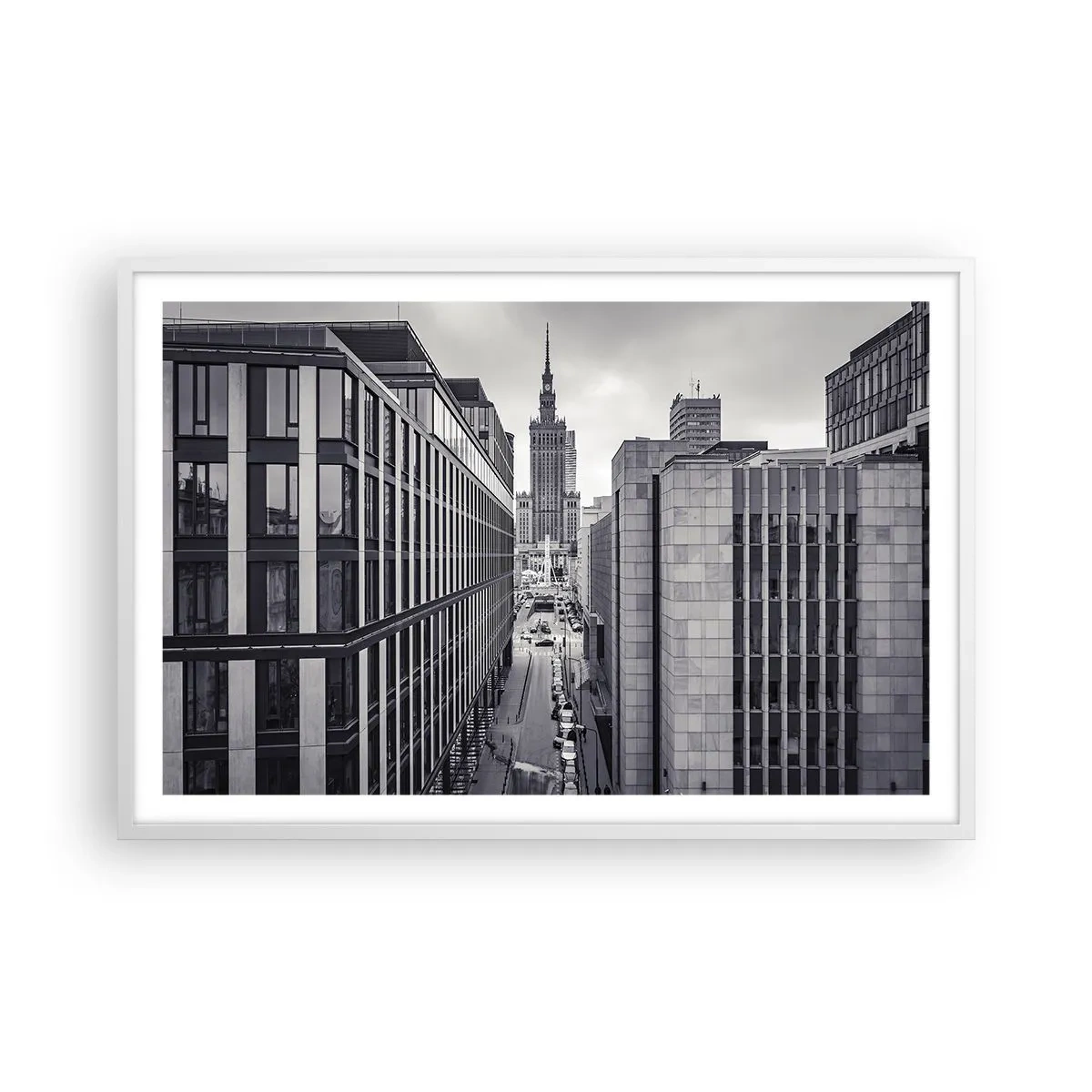 Plagát v bielom ráme - Varšavské údolie - 91x61 cm