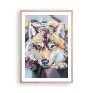 Plagát v ráme zo svetlého duba - Pokoj medzi blízkymi - 50x70 cm