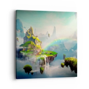 Obraz na plátne - Uprostred neba - šťastné ostrovy - 40x40 cm