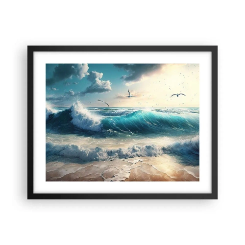 Plagát v čiernom ráme - Šušťanie len pre teba - 50x40 cm