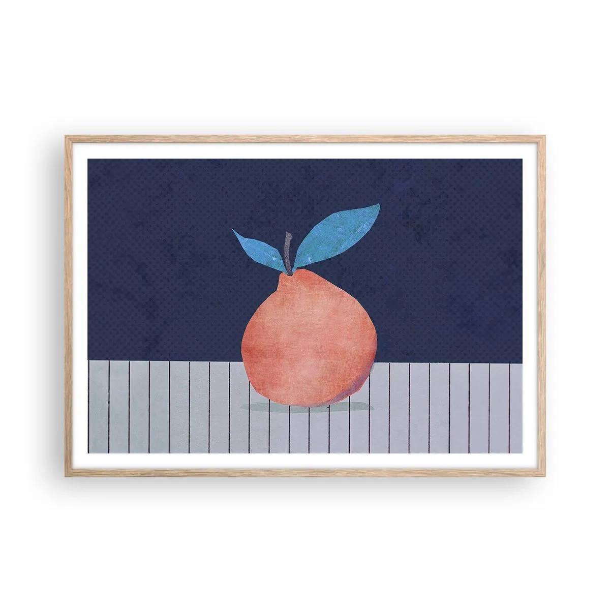 Plagát v ráme zo svetlého duba - Konvexita a rovina - 100x70 cm