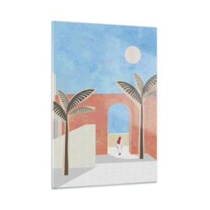 Obraz na skle - Arabský deň - 50x70 cm