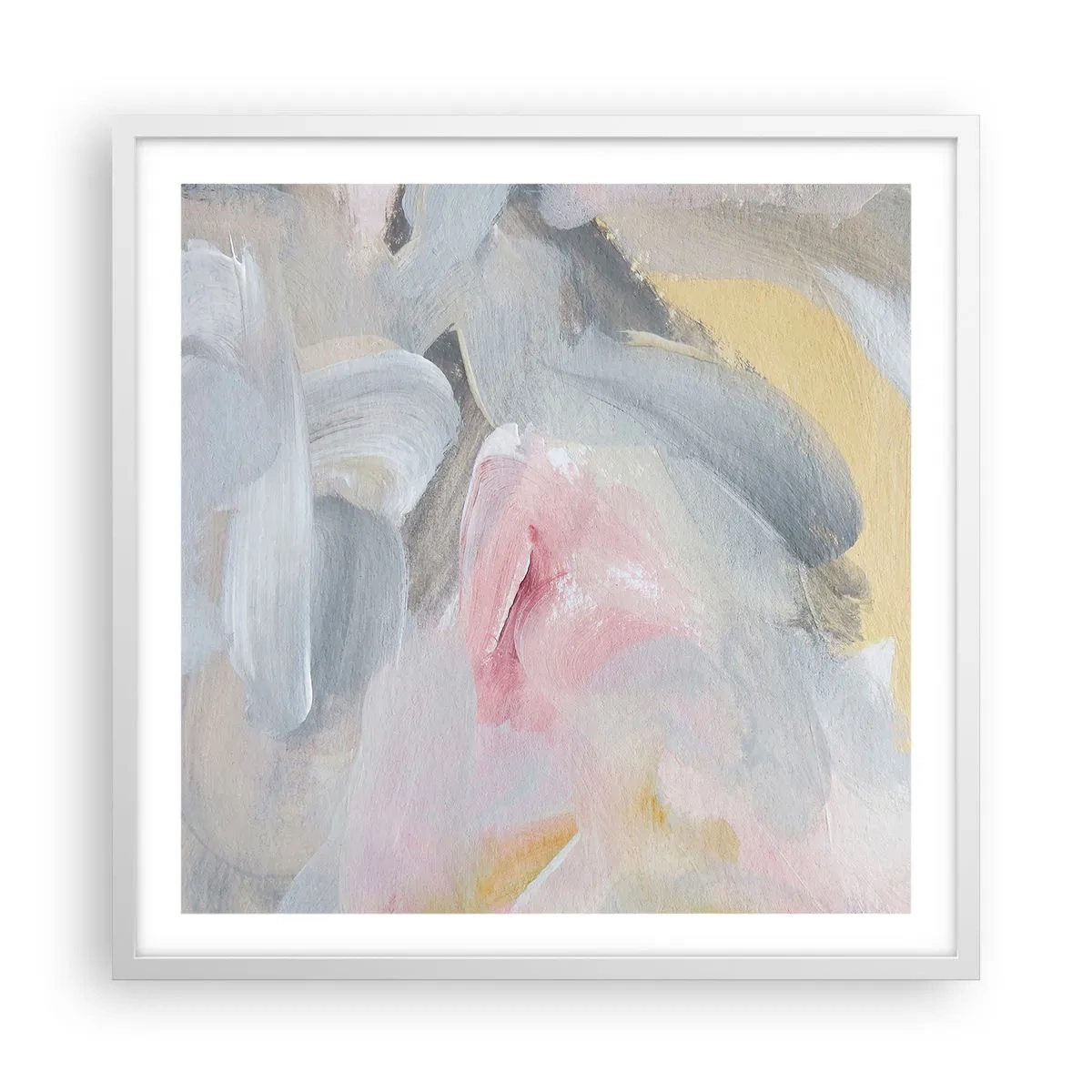 Plagát v bielom ráme - V pastelovom svete - 60x60 cm