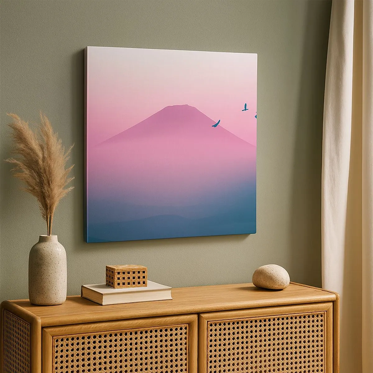 Obraz na plátne - Pútnici nad oblakmi - 30x30 cm