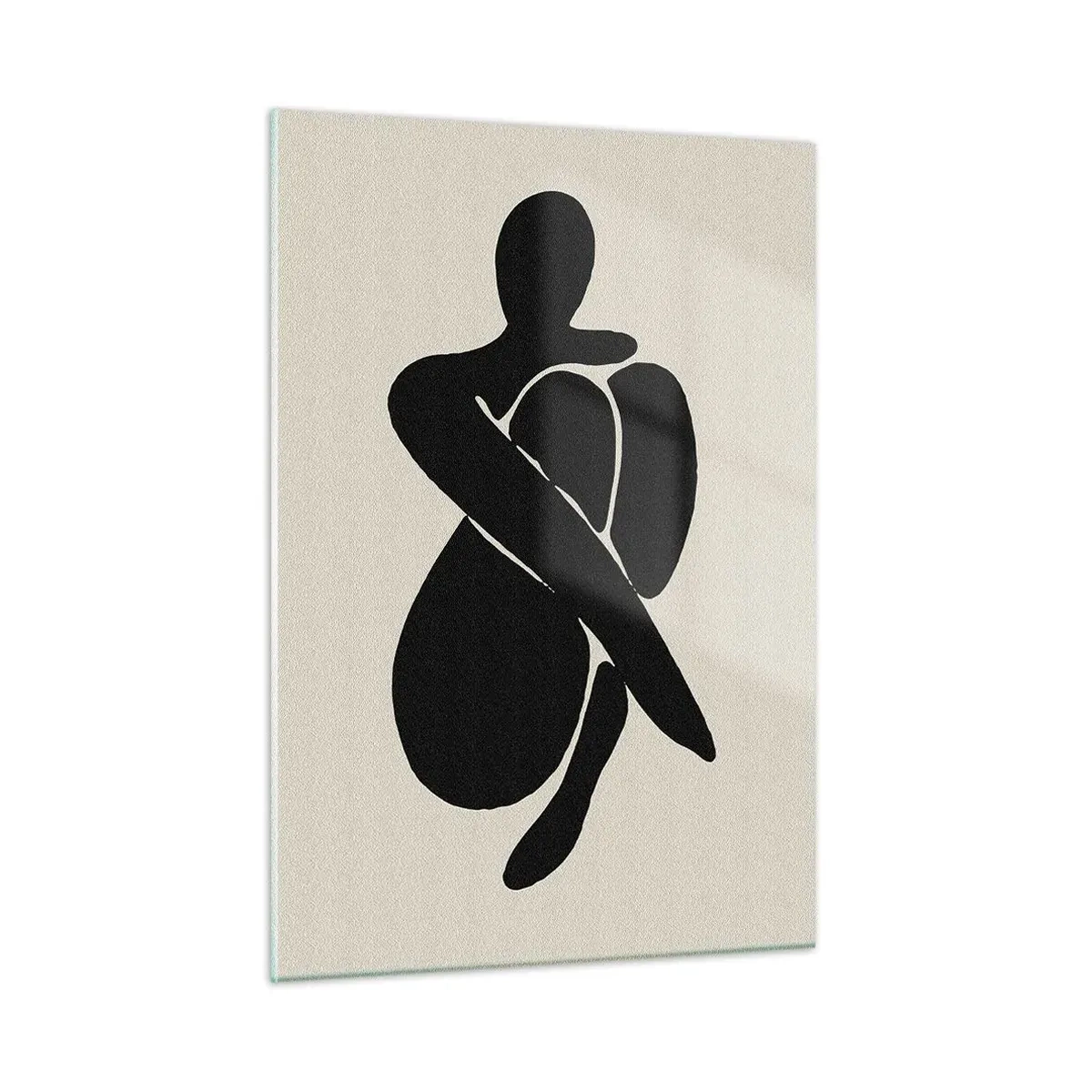 Obraz na skle - Vo vlastnom objatí - 50x70 cm