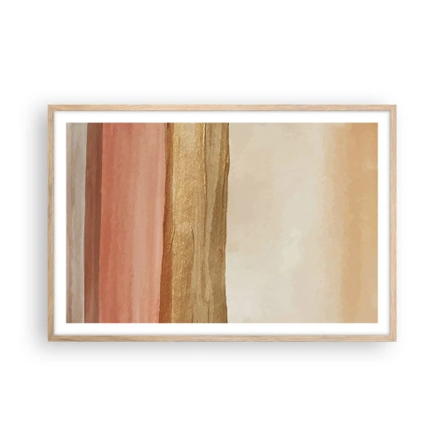 Plagát v ráme zo svetlého duba - Vertikálna kompozícia - 91x61 cm
