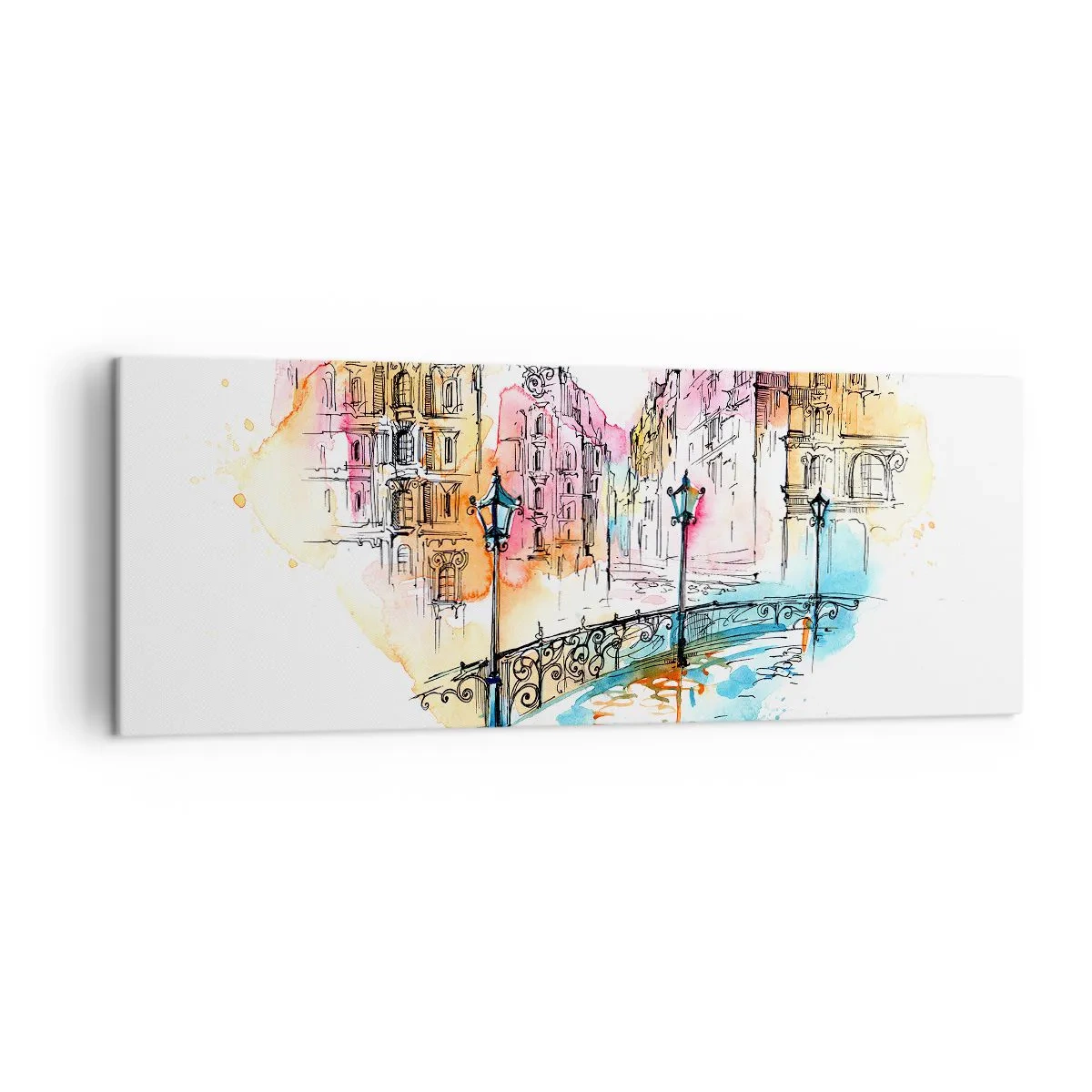 Obraz na plátne - Srdce mesta - 140x50 cm