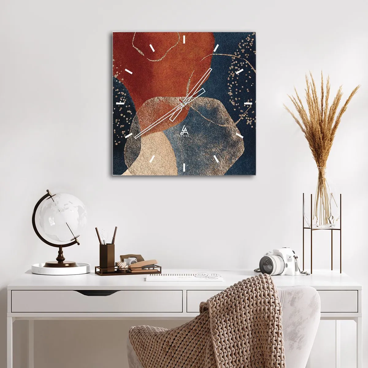 Nástenné hodiny - Ľahkosť bytia - 30x30 cm