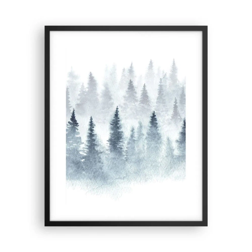 Plagát v čiernom ráme - Zahalené hmlou - 40x50 cm