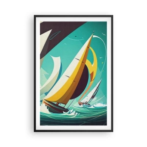 Plagát v čiernom ráme - Ako vychádzať so živlami - 61x91 cm