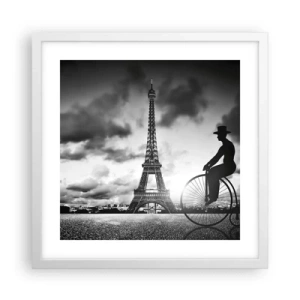 Plagát v bielom ráme - Túžba po Belle Epoque - 40x40 cm