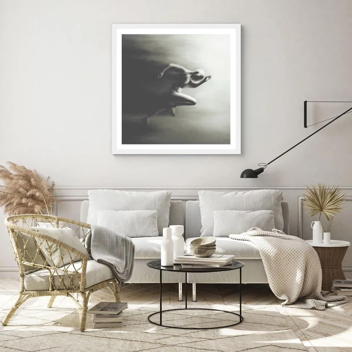 Plagát v bielom ráme - Nezastaviteľný - 50x50 cm