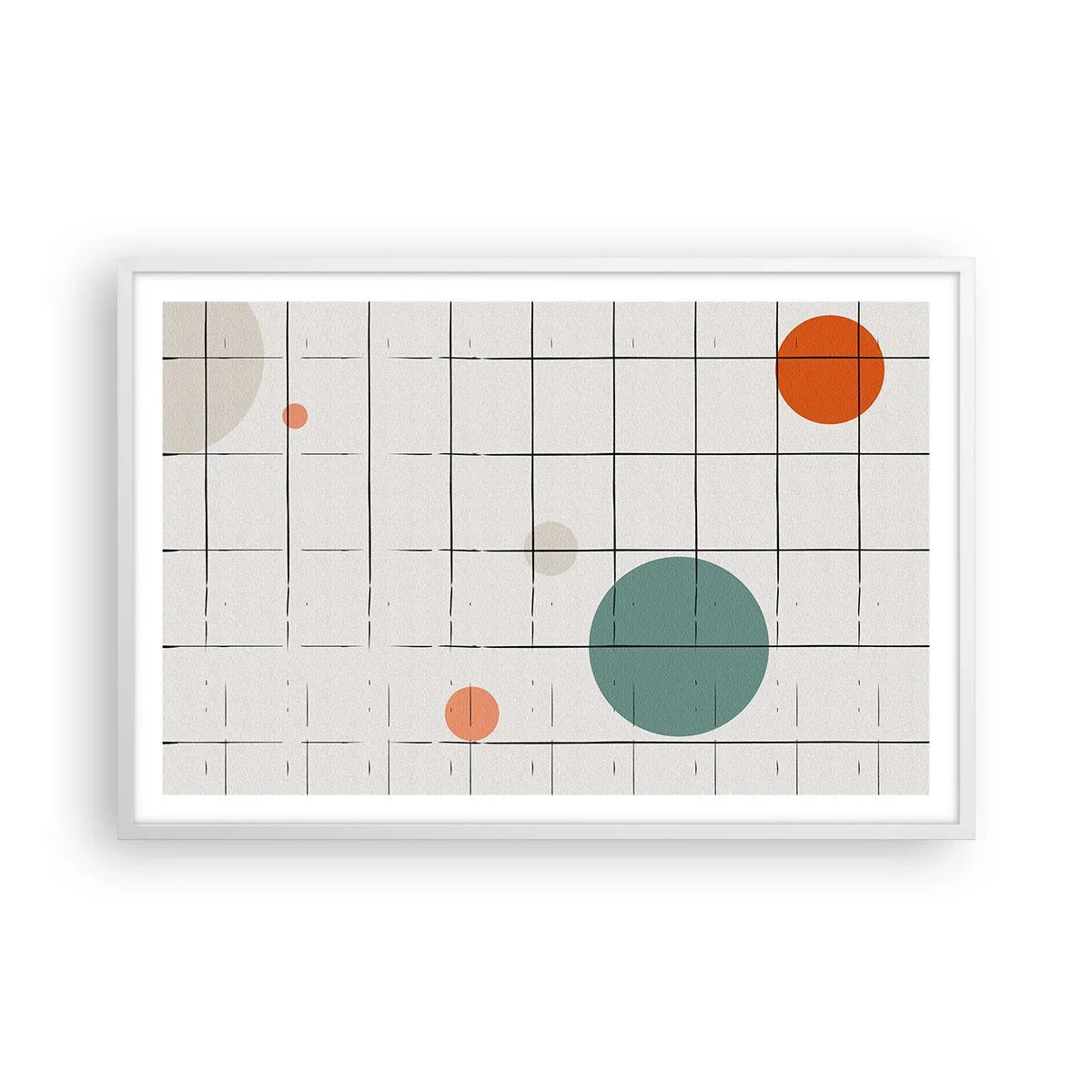 Plagát v bielom ráme - Uväznené. My alebo ony? - 91x61 cm