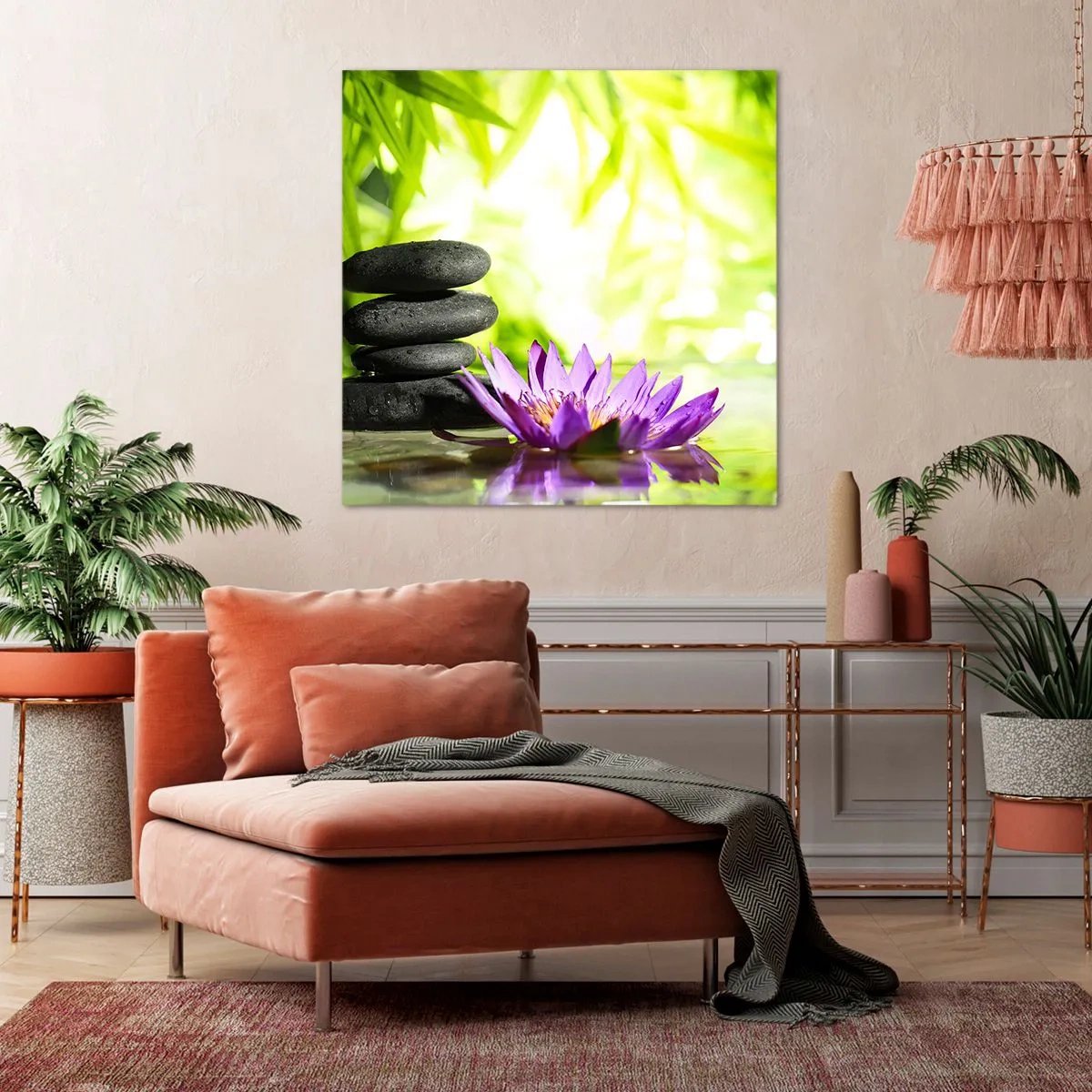 Obraz na plátne - V bambusovom hájiku - 70x70 cm