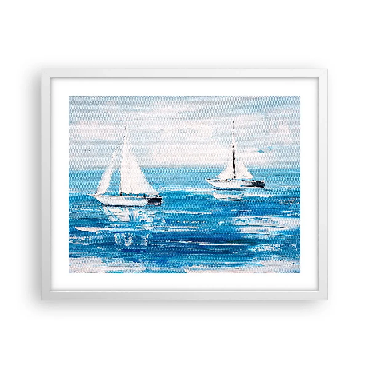 Plagát v bielom ráme - S priateľom po boku - 50x40 cm