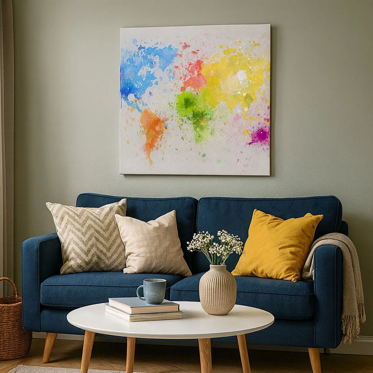 Obraz na plátne - Všetky farby sveta - 30x30 cm