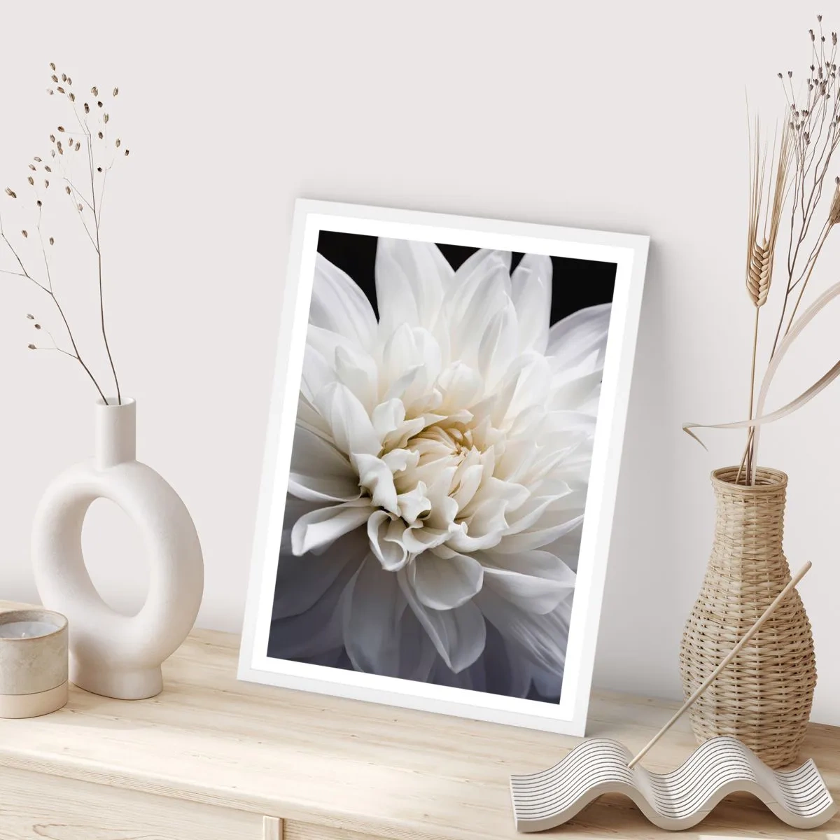 Plagát v bielom ráme - Ráno s nevestou - 50x70 cm