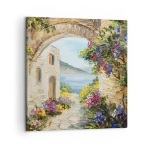 Obraz na plátne - Pôvab pobrežnej krajiny - 50x50 cm