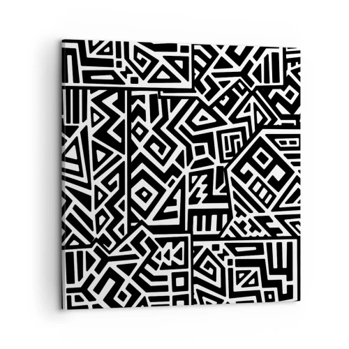 Obraz na plátne - Predkolumbovská kompozícia - 50x50 cm