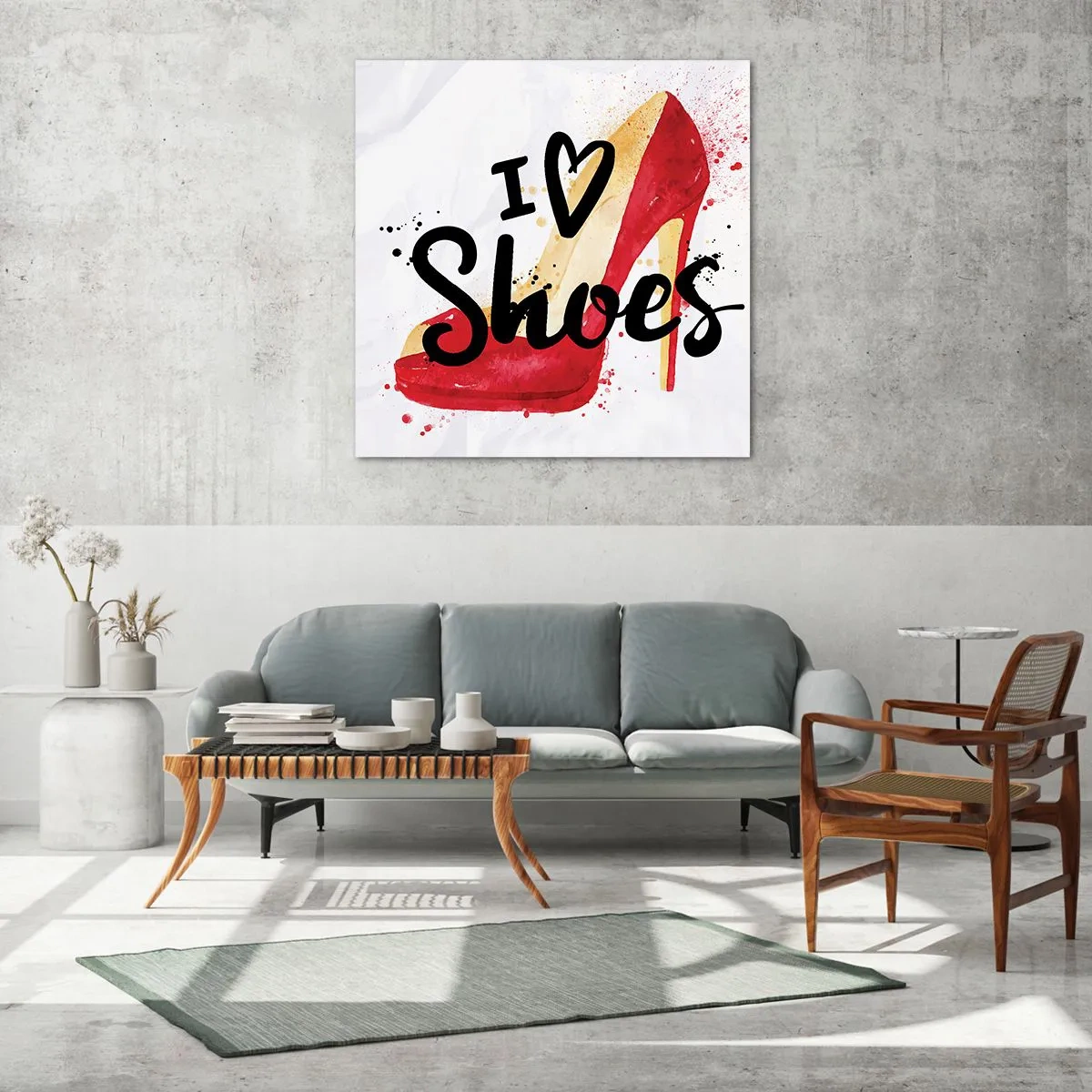 Obraz na skle - Láska má viac podôb - 70x70 cm