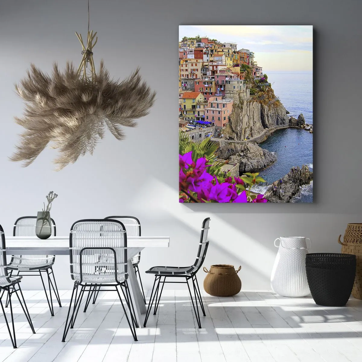 Obraz na plátne - Usmievavé mesto - 45x80 cm