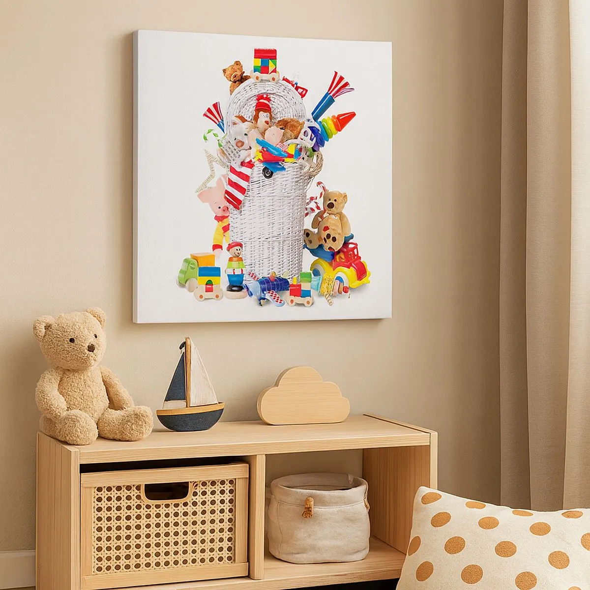 Obraz na plátne - Poklady dieťatka - 30x30 cm