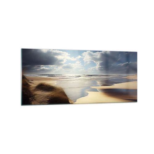 Obraz na skle - Pláž, divoká pláž - 120x50 cm