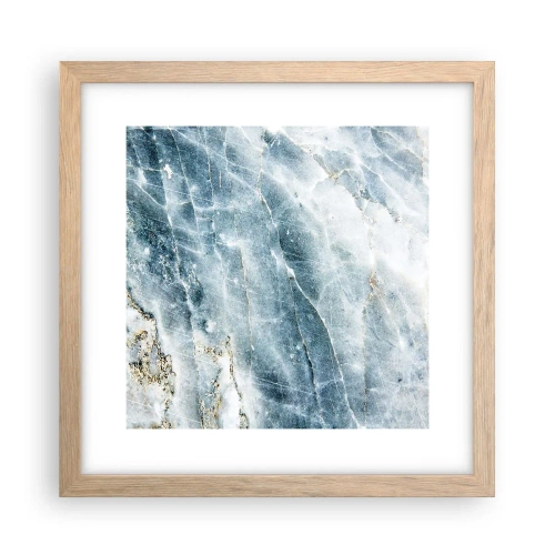 Plagát v ráme zo svetlého duba - Ľadový svet - 30x30 cm