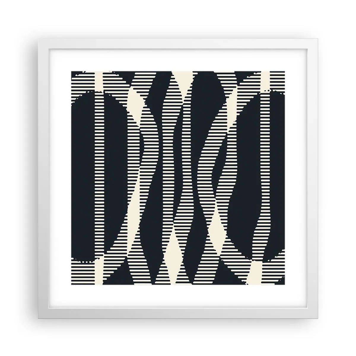 Plagát v bielom ráme - Pokus o prelomenie temnoty - 40x40 cm