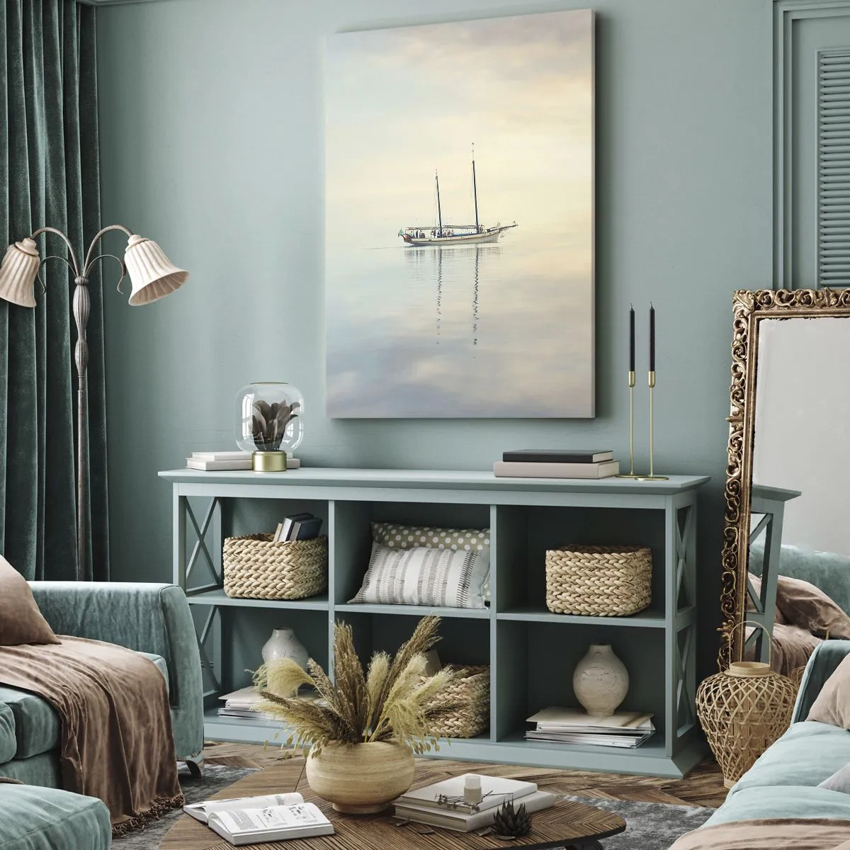 Obraz na plátne - V mori ticha - 65x120 cm