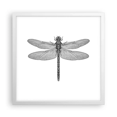 Plagát v bielom ráme - Presnosť prírody - 40x40 cm