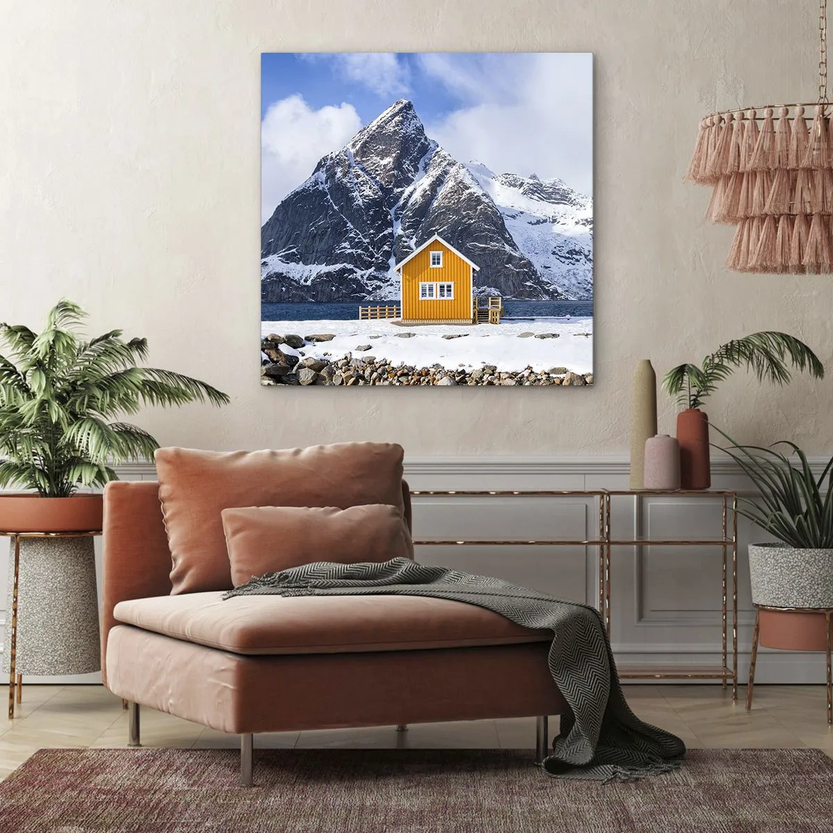 Obraz na plátne - Škandinávska dovolenka - 70x70 cm